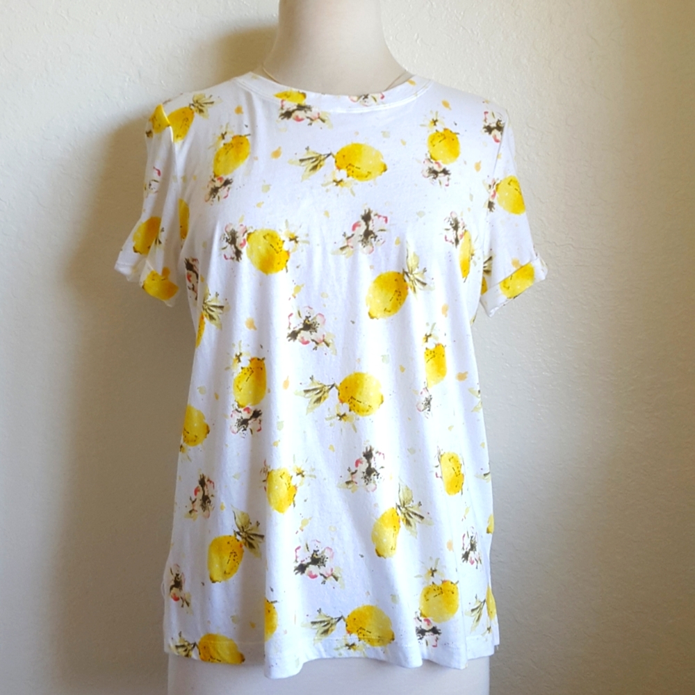 Meadow Rue T-shirt Lemon Print 🌼